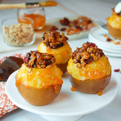 Apricot Baked Apples